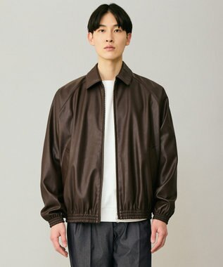 UNFILO MENS アラエルレザーライク ブルゾン