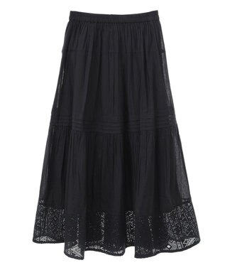 Green Parks Ｉ　裾レースティアードスカート White