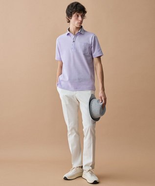 JOSEPH ABBOUD 【ウエストも伸びる!オーガニックコットン使用】ハイパワーカルゼ パンツ 26SSモデル ホワイト系