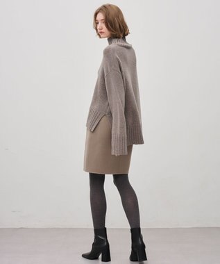 uncrave チャンキーニット プルオーバー カーキグレー