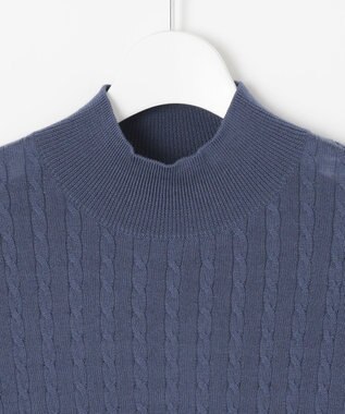 J.PRESS LADIES 【洗える】KNIT BASIC ニット ダルブルー系