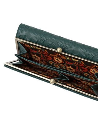 ANNA SUI ノヴァ 口金長財布 グリーン