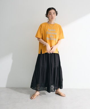 Green Parks Ｉ　裾レースティアードスカート White