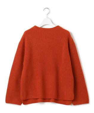 J.PRESS YORK STREET 【WOMEN】ウールカシミヤ ボトルネックショートニット オレンジ系