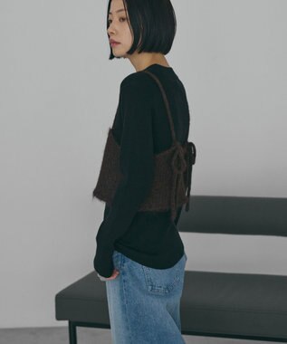 AMERICAN HOLIC ニットビスチェ Brown