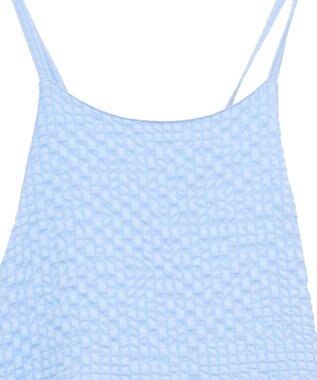 Green Parks ・Petit Fleur フリルティアードキャミワンピ Sax