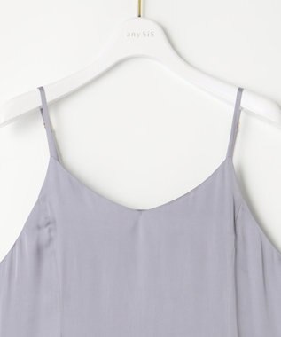 ANY SIS 【貴島明日香さんコラボ・3点セット】メッシュ ニット×キャミ ワンピース ライトブルー