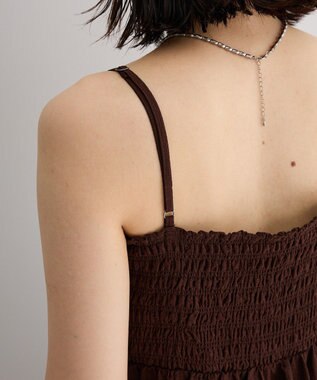 Green Parks サッカーキャミワンピース Brown