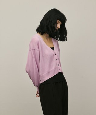 GRACE CONTINENTAL スリーブスリットニットカーディガン