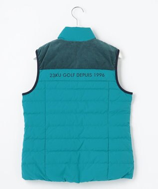 23区GOLF 軽くて暖か！【WOMEN】【ストレッチ・撥水】ダウンベスト ピーコックグリーン系