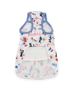 PET PARADISE リサとガスパール エコメイド 天竺 ワンピース 《パリ柄》 小型犬 パリ柄