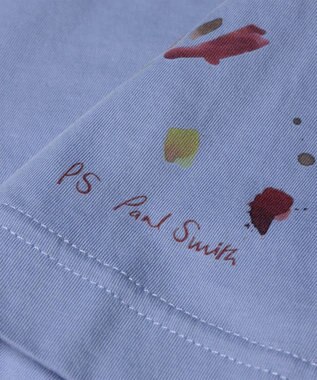 Paul Smith Mark Making プリント 半袖Tシャツ グレイッシュブルー