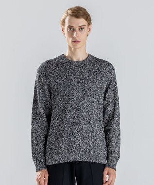 JOSEPH HOMME 【新素材】ペーパーウールミックス　クルーネックニット ライトグレー系