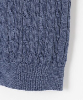 J.PRESS LADIES 【洗える】KNIT BASIC ニット ダルブルー系