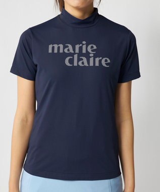 FILA GOLF／marie claire 【marie claire SPORT】 半袖モックネックシャツ ネイビー