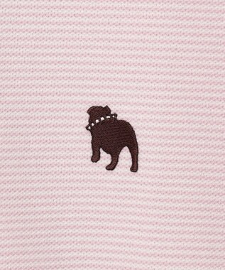 J.PRESS MEN 【大人気】アメリカンコットン鹿の子ボーダー バックブルポロシャツ ライラック系1