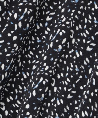 ANY SIS L 【洗える】フラワープリントワンピース × ニットベスト セット ブラック系