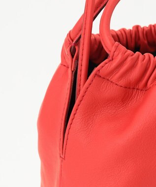 23区 ORSETTO CAVOLO レザー ハンドバッグ レッド系
