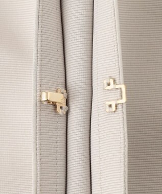 自由区 L 【洗える】グログランノーカラー ジャケット ベージュ