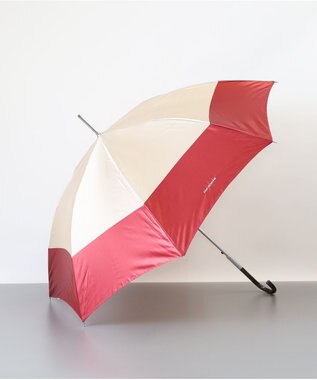 AURORA PINKY & DIANNE（ピンキー＆ダイアン） バイカラー耐風雨傘（長傘） ベージュ