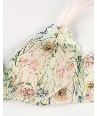 une nana cool 【リニューアル】364ブラ レース MADE WITH LIBERTY FABRIC クリアグリーン