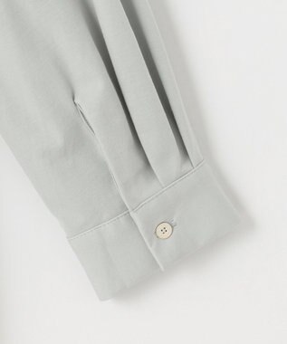 J.PRESS LADIES L シャツジャージー バンドカラー カットソー ミント系