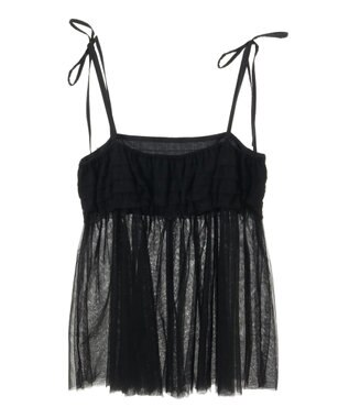 AMERICAN HOLIC チュールボリュームキャミ Black