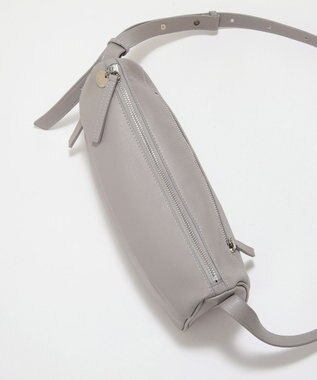 TOPKAPI 【Breath TOPKAPI】SUPPLE サプル シボレザー スワローマチ ワイド ショルダーバッグ ライトグレー