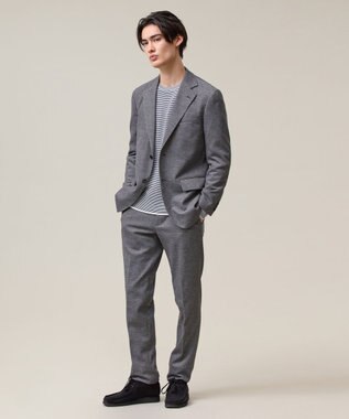 J.PRESS MEN 【Tシャツ感覚で着られる新感覚ニット】ボーダーニット ロングスリーブＴシャツ ネイビー系1