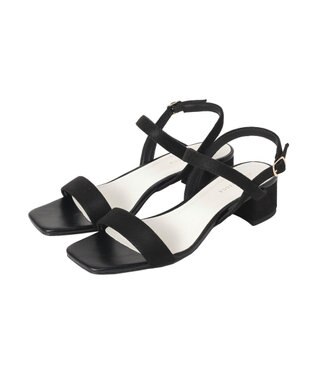 YECCA VECCA バーストラップサンダル Black