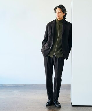 UNFILO MENS スマート テーパードパンツ [24年秋冬商品] ブラック