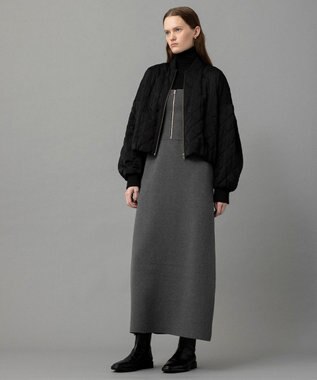 NAVE 【ReNAVE・軽量/手洗い可】ライトキルティングブルゾン ブラック系