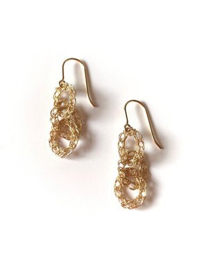 CASUMINO chain 3連 イヤリング gold