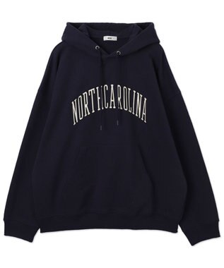 WEGO 【ユニセックス着用ITEM】ワッペンロゴパーカー ネイビー