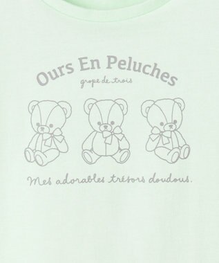 ANY KIDS 【一部店舗/WEB限定】【綿100%】プリント 半袖Tシャツ ミント×クマ