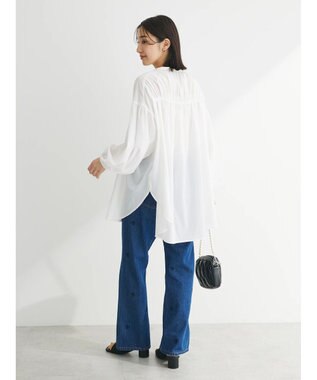 Green Parks シャーリングボリュームスキッパーチュニック Off White