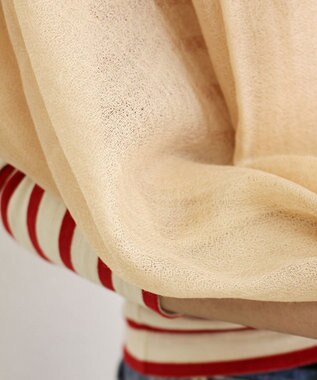 ORuKuBET CHAMBRAY CASHMERE STOLE ベージュ