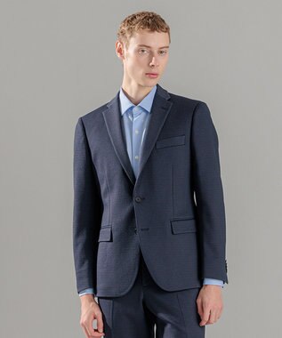 JOSEPH HOMME ウーブンジャガード　テーラードジャケット ネイビー系