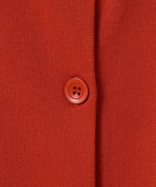 CRAFT STANDARD BOUTIQUE 洗える/UVカット/毛玉軽減 ファンクショナルニットカーディガン Orange
