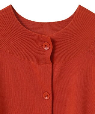 CRAFT STANDARD BOUTIQUE 洗える/UVカット/毛玉軽減 ファンクショナルニットカーディガン Orange
