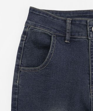 WEGO ギャザーデニムフレアパンツ デニム中濃加工色