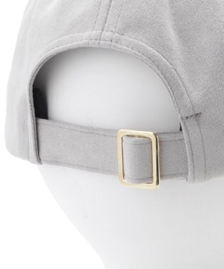 MOONBAT FURLA(フルラ)横刺繍スエード キャップ UVカット ライトグレー