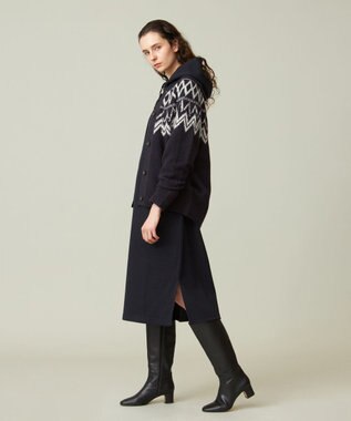 J.PRESS YORK STREET 【UNISEX】FOXMIX ノルディックカウチン ニットカーディガン ネイビー系5