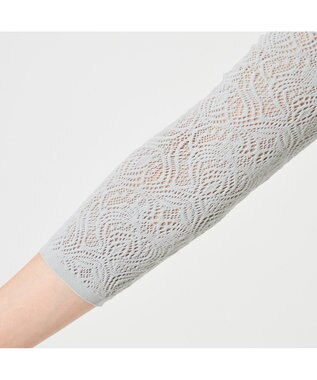 Chacott 【ノーソーイングニット】レーシーＶネックニットトップ エバーグリーン