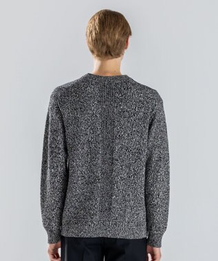JOSEPH HOMME 【新素材】ペーパーウールミックス　クルーネックニット ライトグレー系