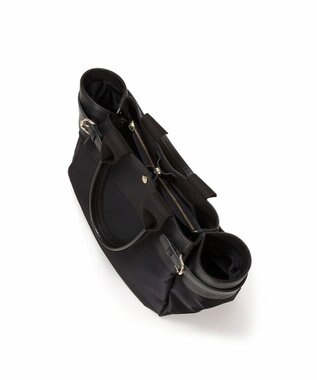 TOPKAPI 【Breath TOPKAPI】RIPPLE リプル ナイロン コンビ ベルト デザイン トートバッグ ブラック