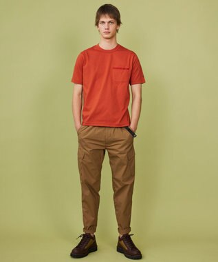 JOSEPH ABBOUD MOUNTAIN 【軽量】ハイパワーストレッチカルゼ トレッキングカーゴパンツ キャメル系