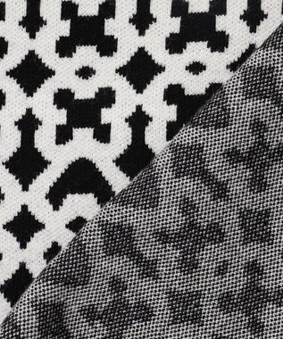 23区GOLF 【WOMEN】モノグラムジャガードセーター ブラック系5