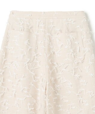 GRACE CONTINENTAL リボンヤーンフレアパンツ キナリ