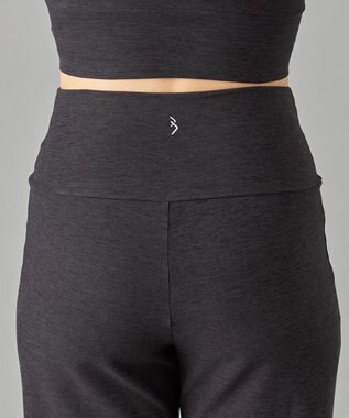 Chacott Peach Mokuストレートパンツ ダークグレー杢